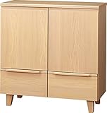 ナカジマ キャビネット 80 CS-3109 ホワイトオーク色