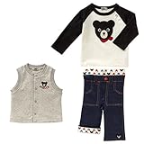 ダブルＢ(mikihouse) Tシャツセット 黒（05）