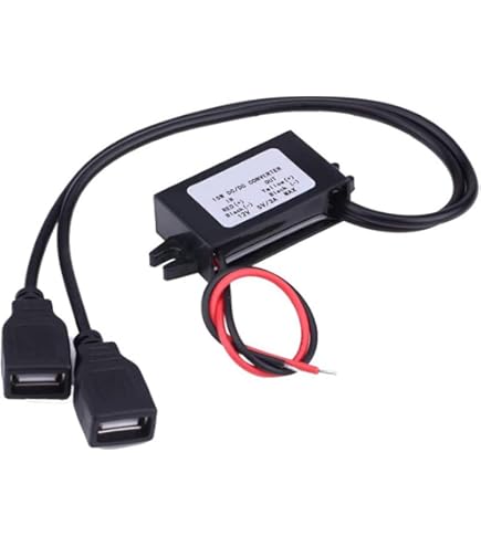 Amazon.co.jp: ノーブランド品 デュアルUSB 車 DC-DC コンバータ