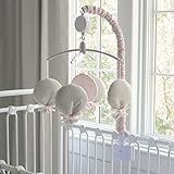 Carousel Designs Light Pink Linen Musical Mobile by Carousel Designs [並行輸入品]