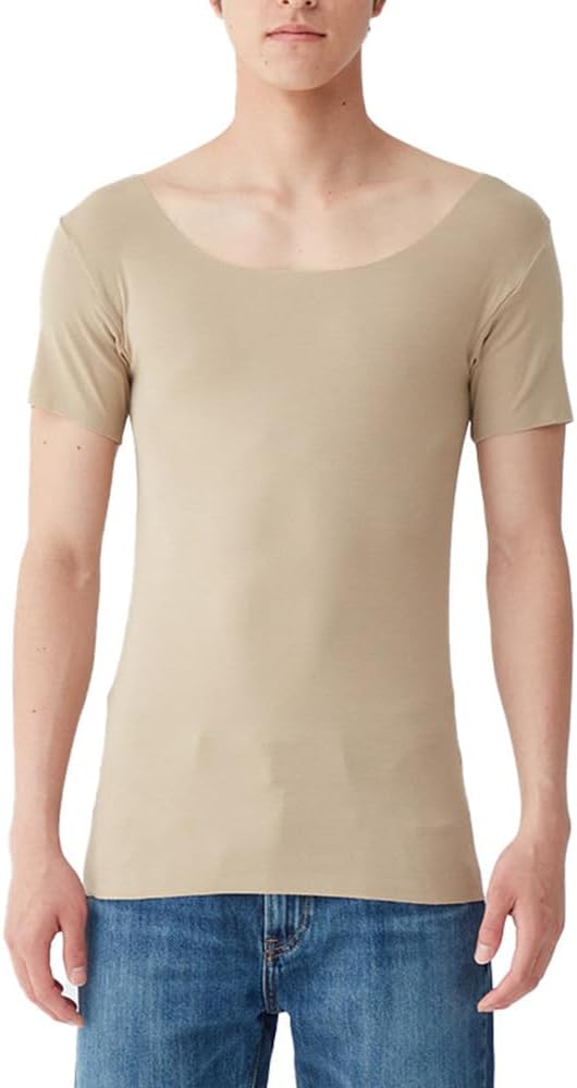 [グンゼ] インナーシャツ YG Tシャツ専用 in.T(インティー) CUT OFFシリーズ 汗取りパッド付 ロンT対応 日本製 保湿 抗菌防臭 メンズ