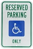 Accuform Signs FRA199RA Engineer-Grade Reflective Aluminum Handicapped Parking Sign (Michigan) Legen
