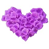 700 PCS人工花バラの花びらバレンタイン結婚祝い記念日の装飾-紫の