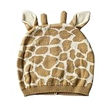 (ピーキー)Peigee ボンボン付き 鹿 帽子 耳付き 耳あて あったか ベビー キッズ ニット帽 おしゃれ 子供 女の子 男の子 ハット キャップ プレゼント ギフト 誕生日 出産祝い 防寒グッズ