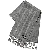 Amazon ジェイプレス J Press カシミヤ リバーシブルマフラー ストライプチェック F グレー系1 メンズ ストール マフラー 通販