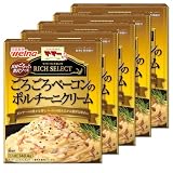 マ・マー リッチセレクト ごろごろベーコンのポルチーニクリーム 1人前 ×5個