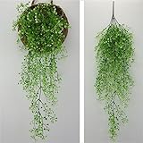 sorliva人工フェイク花、シミュレーション籐植物花のリビングルーム壁装飾ホームデコレーション ホワイト