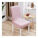 Confis 椅子カバー 1人掛け チェアカバー ストレッチ 北欧 無地 ライトピンク