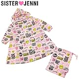 (ジェニィ)JENNI ポーチ付 総柄 レインコート 100 ピンク(070)