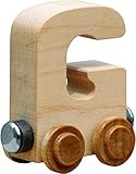 【米国正規商品・並行輸入】ネームトレイン 木製おもちゃ NameTrain Clear Finish Letter Cars - G ★着色なしモデル