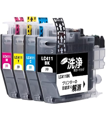 Amazon.co.jp: 【pomme】 クリーニングカートリッジ LC411-4PK 洗浄液