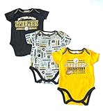 NFL Licensed 2015 Pittsburgh Steelers 3 Piece OnesieクリーパーCrawler Set