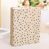 (Beige) - Jia Hu Vintage Floral Photo Album Slip In Hold 100 Pockets 15cm x 20cm Picture Memory Wedd