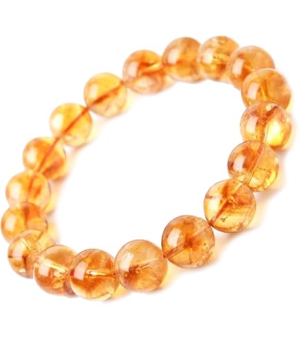 Amazon.co.jp: シトリン ブレスレット 天然石 パワーストーン 黄水晶