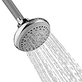 AKDY 4" Multi-Function Massage Jet Spray Bathroom Adjustable Round Fixed Shower Head, Chrome (SH0126
