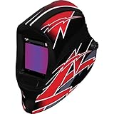 ArcOne X540V-0974 Xtreme Variable Auto-Darkening Red Lightning Viper Helmet with X540V Filter [並行輸入品