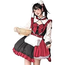 【なつみ】赤いゴスロリドレス Amazon.co.jp: 【Sanjucos】 ワンピース ロリータ 長袖 メイド服
