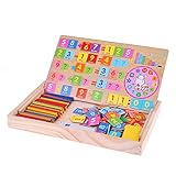 Domybest パズル 木製パズル 子供おもちゃ 木のおもちゃ 知育玩具 木製 玩具 3歳以上 数学 番号模様 カラフル 視覚刺激 お祝い ギフト 記念日 誕生日