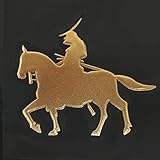 戦国武将 蒔絵シール 「伊達政宗 金」シルエット