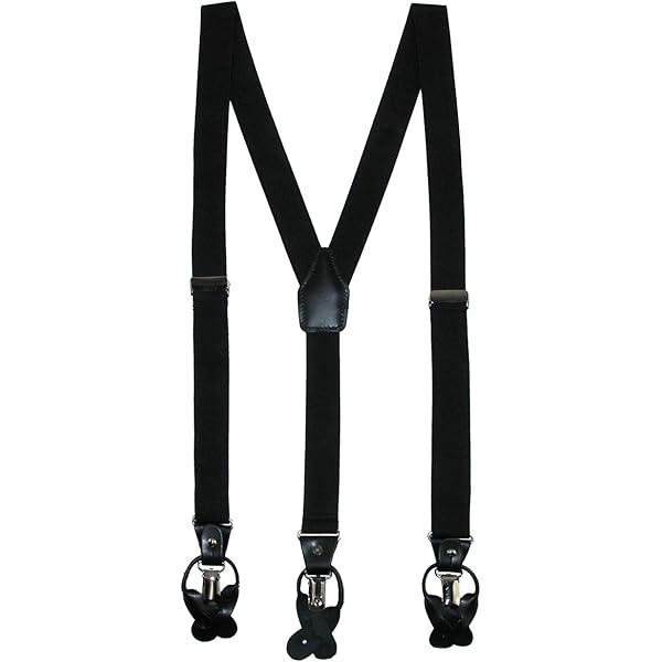 Amazon | [アルバートサーストン] サスペンダー用 クラシック6ボタン留
