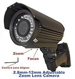 Evertech SONY 1.3 Megapixel Cmos Sensor 1200TVL Metal Weatherproof Night Vision 42 IR LED Indoor Out