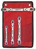 S.U.R&R LW700 Metric Ratcheting Flex Head Line Wrench Set [並行輸入品]