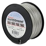 SuperSoftstrand Size 2 - 1,500-Feet Picture Wire Vinyl Coated Stranded Stainless Steel by Wire & Cab