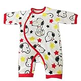PEANUTS SNOOPY スヌーピー ベビー服 お着がえらくらくプレオール 60-70cm