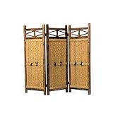 本格和風 仕切り竹垣 三枚連結衝立フェンス W45cm×3