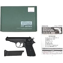 【美品】マルゼン　ワルサーPPKガスブローバック　ブラック　動作確認済み マルゼン、ガスブロ「ワルサーPPK/S ブローバック ブラックメタル」の
