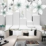 3 D 室ベッドルームのテレビの背景の花のエンボス壁紙 BQ 272 座って