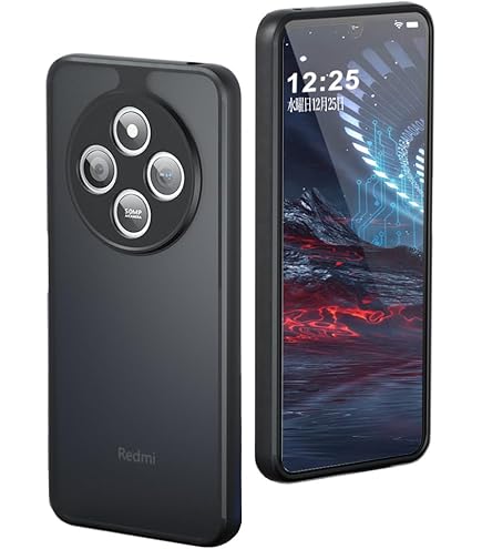 Amazon.co.jp: Xiaomi Redmi 14C ケース クリア 360°回転スタンド