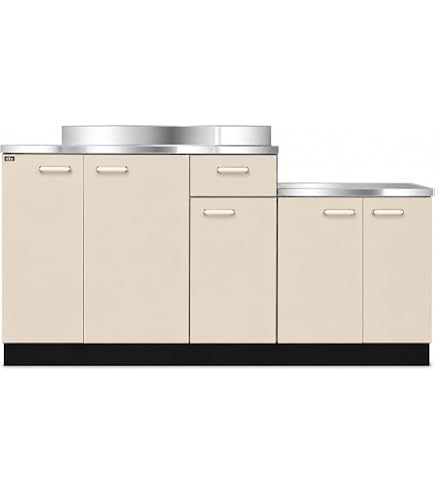 Amazon.co.jp: ライフ住器 公団型流し台 1800×550 RKF-180 ホワイト 