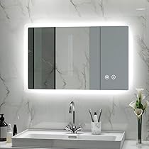LED浴室ミラー 角型 50*70CM 横掛け縦掛け可能 ウォールミラー 楽天市場】鏡 LEDライト 縦かけ 四角型 壁掛け ミラー 女優
