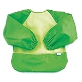 Bumkins Fleece Sleeved Bib, Green, 6-24 Months by Bumkins
