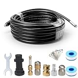 AUPETEK パイプクリーニングホース 配管洗浄 10M パイプクリーナーホース 逆噴射 ケルヒャーKシリーズ高圧洗浄機に対応 K2 K3 K4 K5 K6 K7に適用