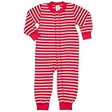 Polarn O PyretクラシックストライプEcoロンパース(新生児) カラー: レッド