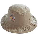 C-Princess子供用 バケットハット UVカット帽子 ベビー キッズ 男の子 女児 ボーイズ プリント キュート 紫外線 日焼け防止 春夏 (頭周り52cm)