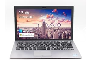 【整備済み品】 ソニー VAIO Pro PG VJPG11 ■ 13.3型FHD(1920x1080) / Win11 / 第8世代Core i5-8250u / メモリ:8GB / SSD:256GB / Webカメラ/無線LAN/Bluetoo