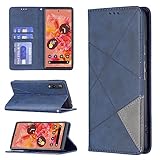 Rakuten hand 5g ケース 楽天ハンド 5g ケース 手帳型 耐衝撃 カード収納 hand5g カバー 携帯 ケース スタンド機能 rakuten hand 5g 手帳型ケース 薄型 軽量 防水 マグネット カバー 楽天hand P710/P780 スマホケース 楽天hand 5G 4Gカバー 柔らかいTPU レザー スマホ 財布型 rakuten hand 5g カバー - 青