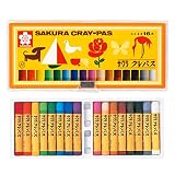 サクラクレパス クレパス 16色 ソフトケース入り LP16S