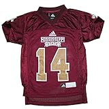 NCAA – ミシシッピ州ブルドッグ# 14 : Youth Short Sleeve Jersey