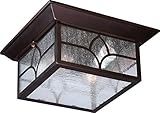 Nuvo Lighting 60/5646 Stanton Flush 2 Light 60-watt A19 Outdoor Close to Ceiling Porch and Patio Lig