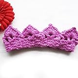 クラウンニット赤ちゃん赤ちゃんヘッドバンドベビーアクセサリーかわいいアクセサリーヘッドバンドヘアクリップ赤ん坊のヘッドバンドの髪飾り (紫の)
