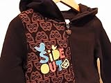 SIDEOUTのチョウチョ柄裏起毛パーカー [並行輸入品]
