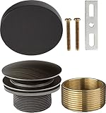 1 – 1 / 2 " x 1 – 1 / 4 "1 – 3 / 8インチモダンマッシュルームBath Wasteトリム( Tubドレインとフェースプレート) ATTMWT112114OB