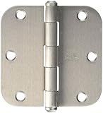 Stanley National Hardware V8166 3-1/2" Solid Brass Door Hinge in Satin Nickel [並行輸入品]