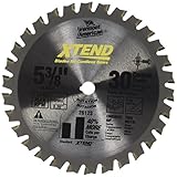 Vermont American 26123 10mm Arbor 5-3/8-Inch 30 Tooth Xtend Fine Finish Cordless Circular Saw Blade 