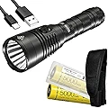 Nitecore MH25S+NL2150 (MH25S) 1800ルーメン 充電式 タクティカル懐中電灯 ロングスロー NL2150 2X NL2150 LumenTacオーガナイザー