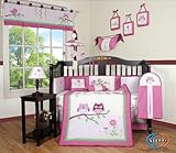Boutique Pink Entranced Forest 13pcs Crib Bedding Sets by GEENNY